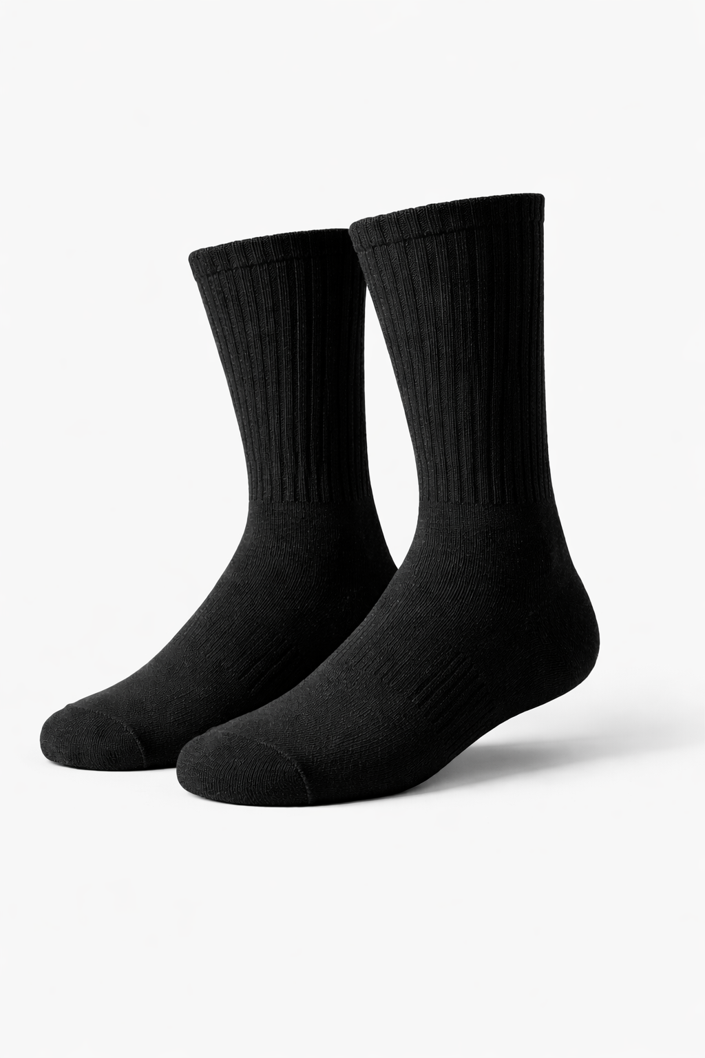 Black Essential Crew Socks